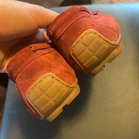 Paul Fredrick Red Suede Leather Loafers